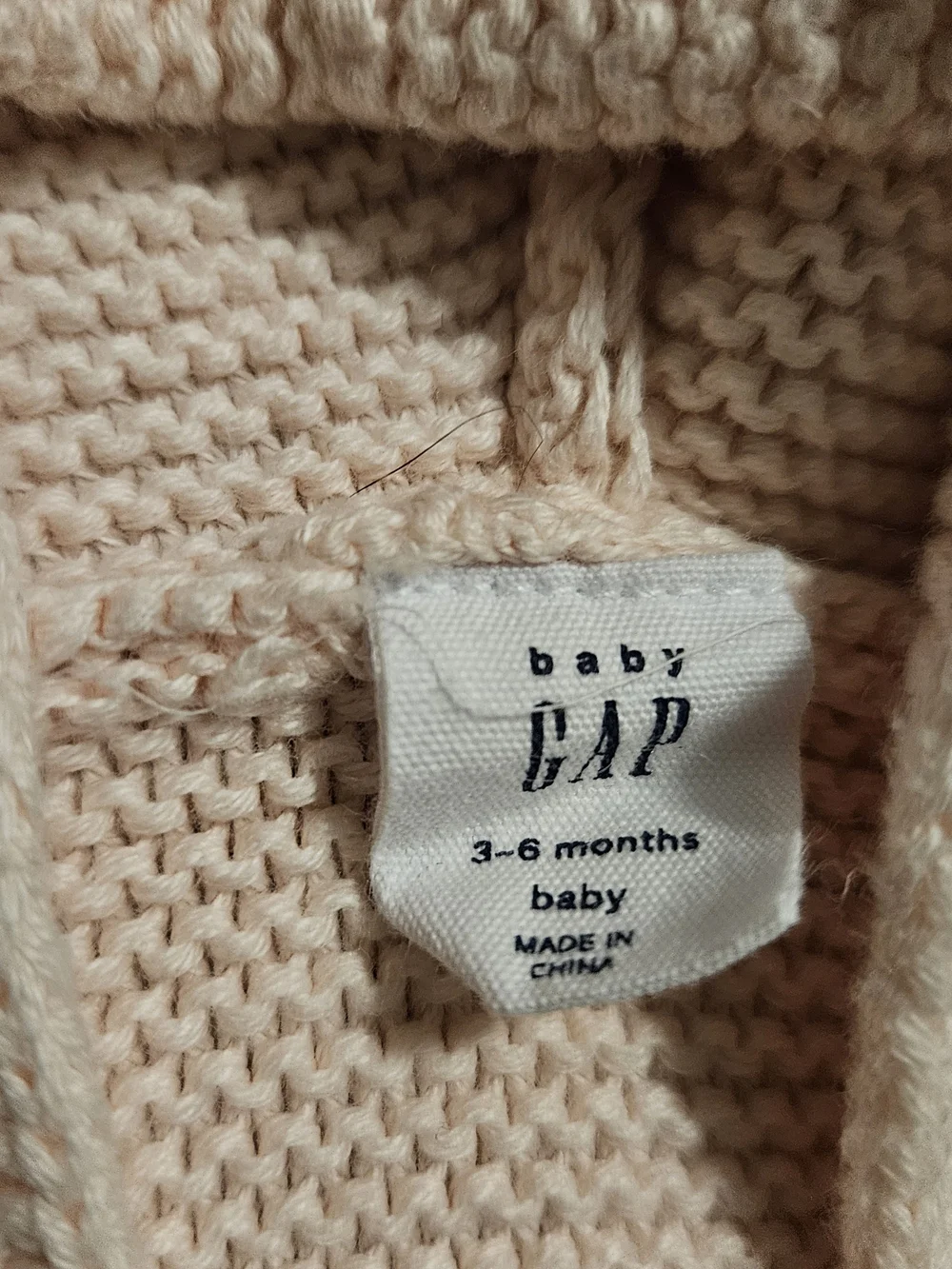 3 To 6 Months - GAP Baby Knit Hooded Cardigan